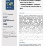 Can Prosperity bePurchased? An Analysis of Local Development as a Dynamic Community-Based Process in Iran