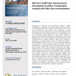 R&D Tax Credit Policy Framework for Developing Countries: Comparative Analysis and Policy Recommendations